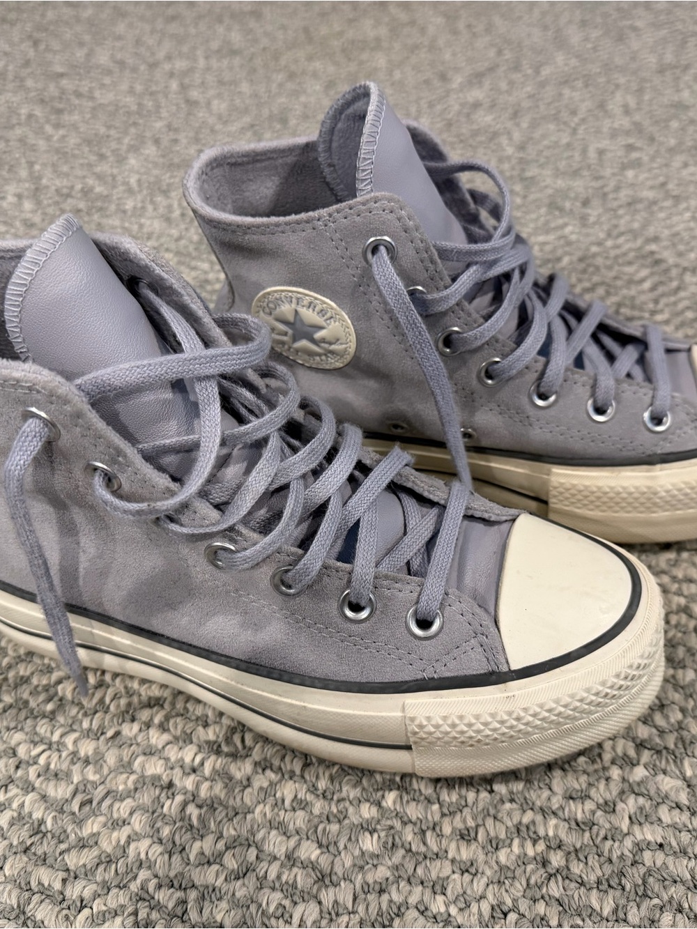Converse High Top Sneakers in Light Lavender